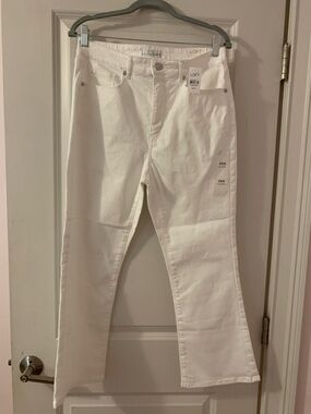LOFT The Kick Crop High Rise Curvy Size 29/8